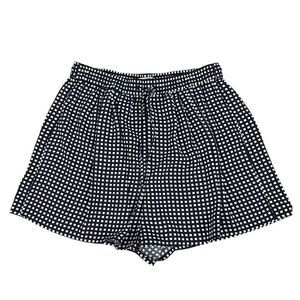 J Crew Mercantile Grid Print Pull-On Elastic Waist Shorts Size XS